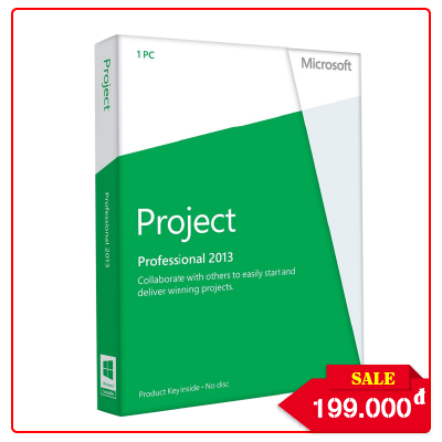 Key Microsoft Project Professional 2013 - Chuẩn Hãng